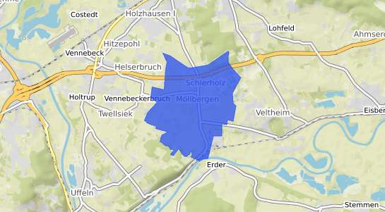 Bodenrichtwertkarte Porta Westfalica M&ouml;llbergen